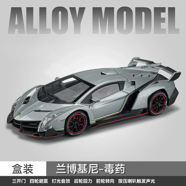 1:24 Diecast Lamborghini Veneno Model Car - Image 4