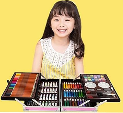 145Pcs Premium Unicorn Themed Kids Painting Kit Briefcase - Image 3