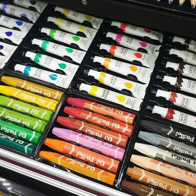 145Pcs Premium Unicorn Themed Kids Painting Kit Briefcase - Image 8