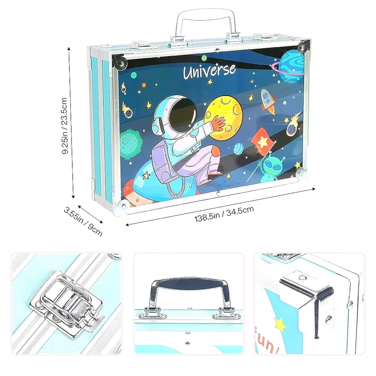 145Pcs Premium Space Themed Kids Painting Kit Briefcase - Image 15