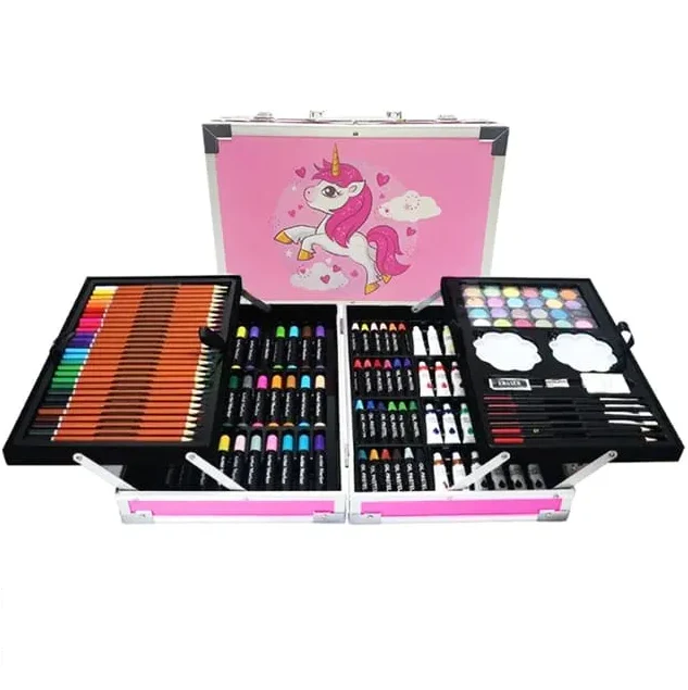 145Pcs Premium Unicorn Themed Kids Painting Kit Briefcase - Image 11