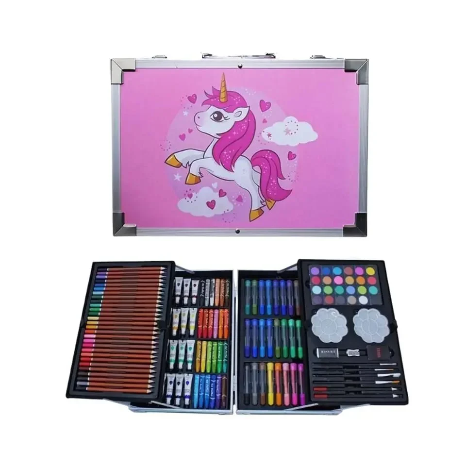 145Pcs Premium Unicorn Themed Kids Painting Kit Briefcase - Image 16