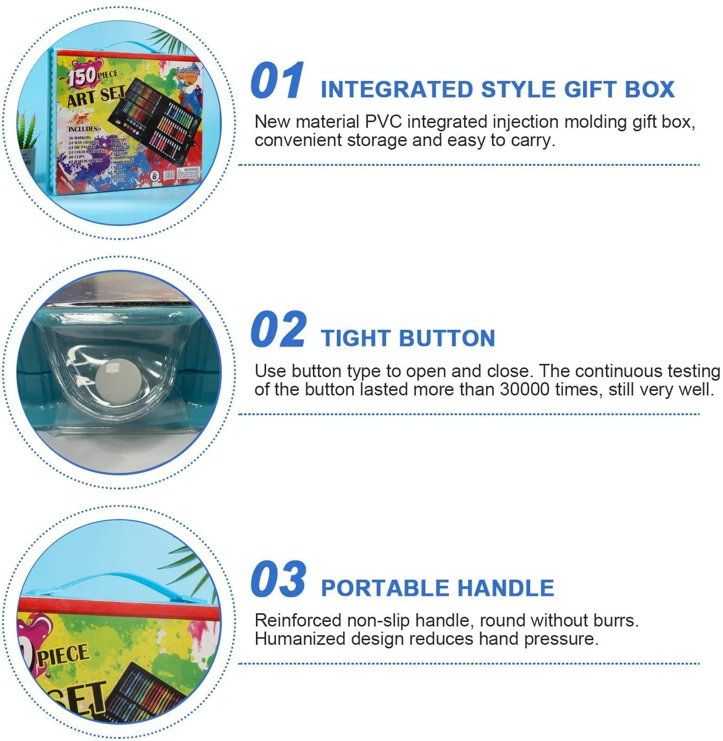 150Pcs Kids Premium Art Set - Image 5