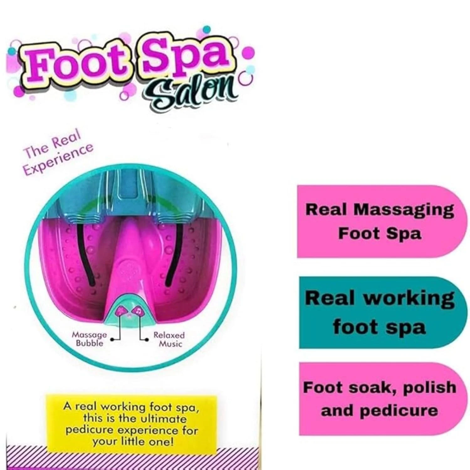 17Pcs Realistic Girls Massaging Foot Spa With Music - Image 2