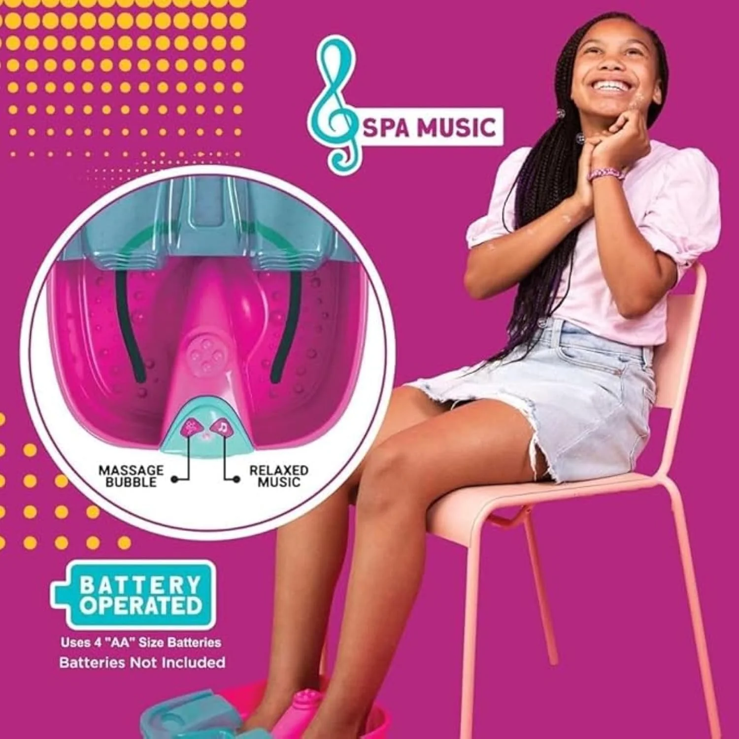 17Pcs Realistic Girls Massaging Foot Spa With Music - Image 3