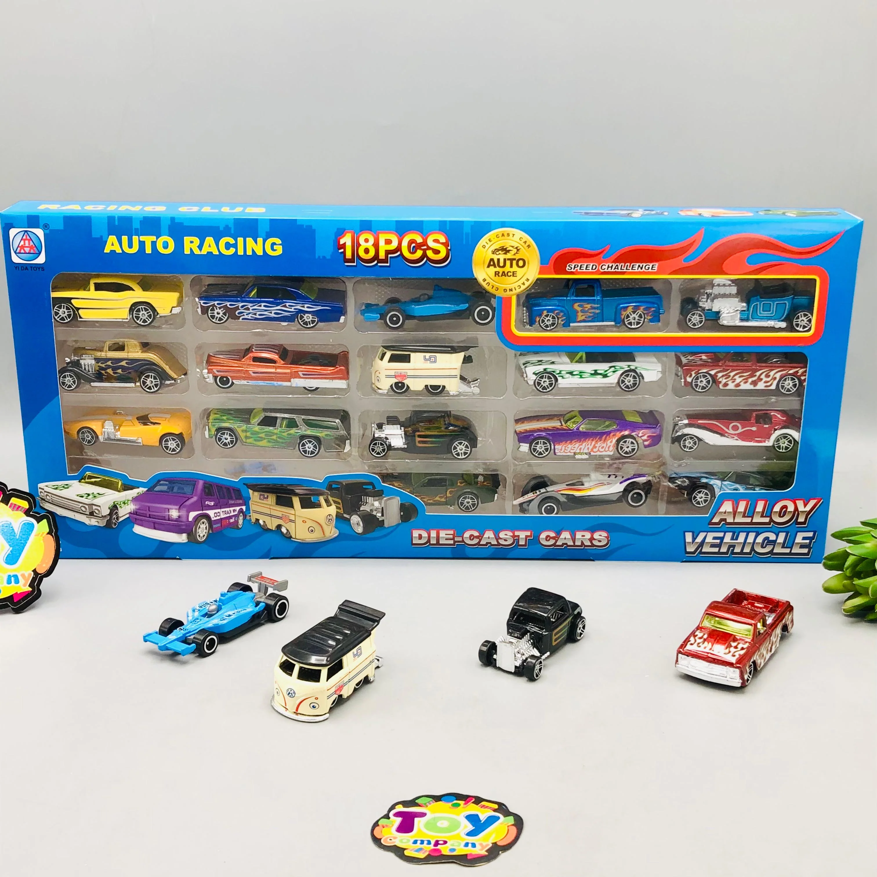 18Pcs Diecast Mini Inertial Cars Set - Image 9