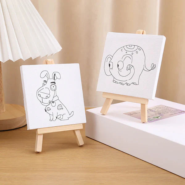 1Pc Mini Canvas Painting Board - Assortment - Image 4