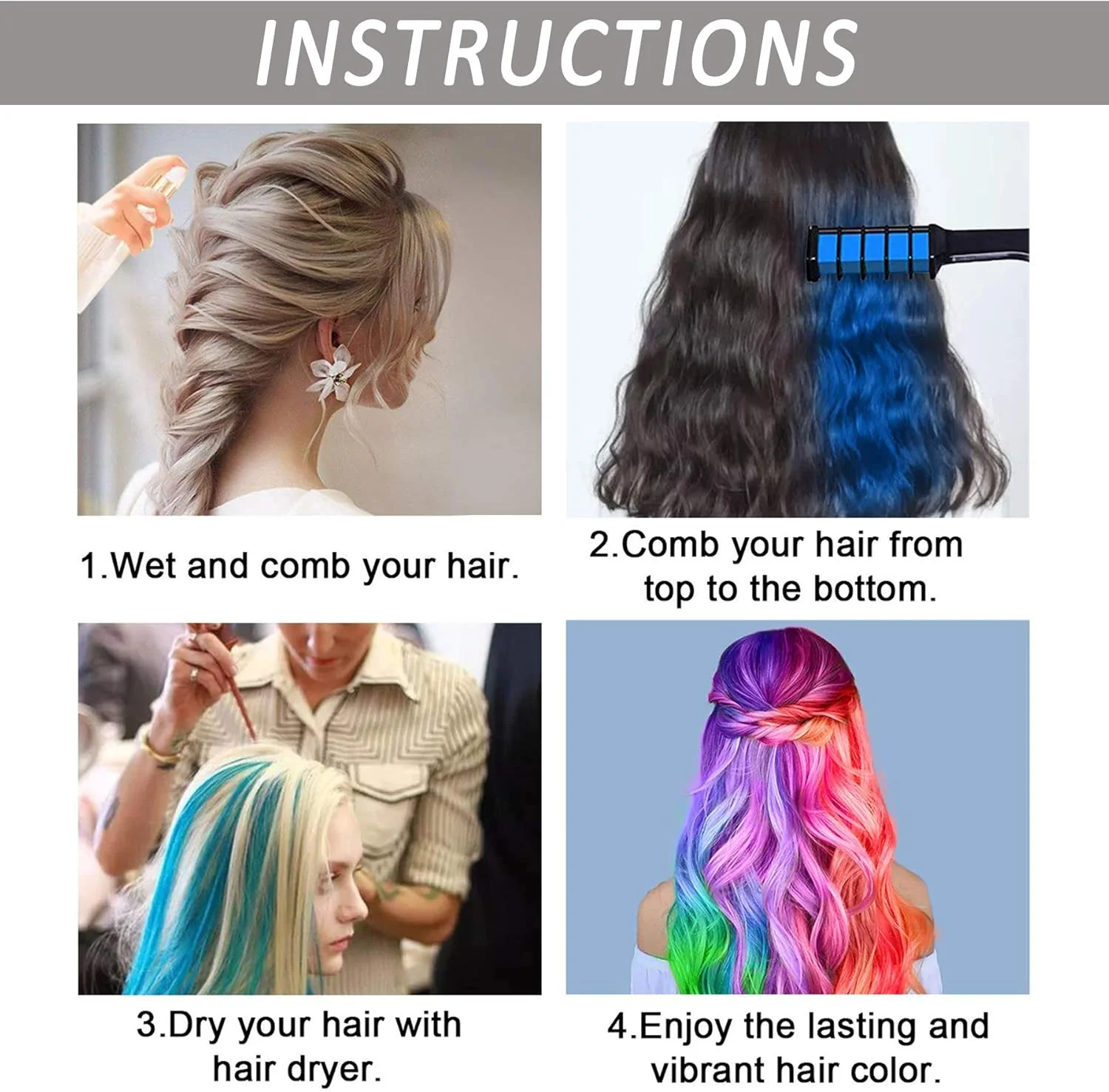 1Pc Mini Hair Coloring Comb - Image 7