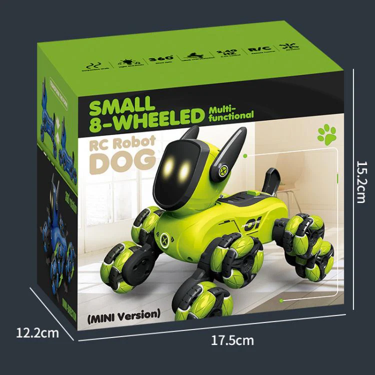 2.4G Mini RC 8 Wheels Stunt Robot Dog - Image 9
