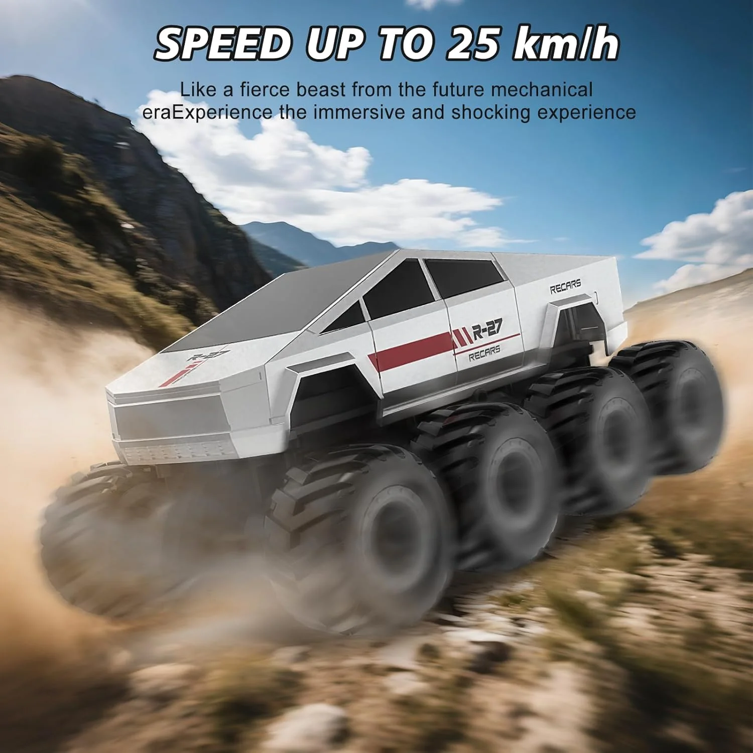 2.4G RC 8WD Tesla Amphibious Armored Truck - Image 5