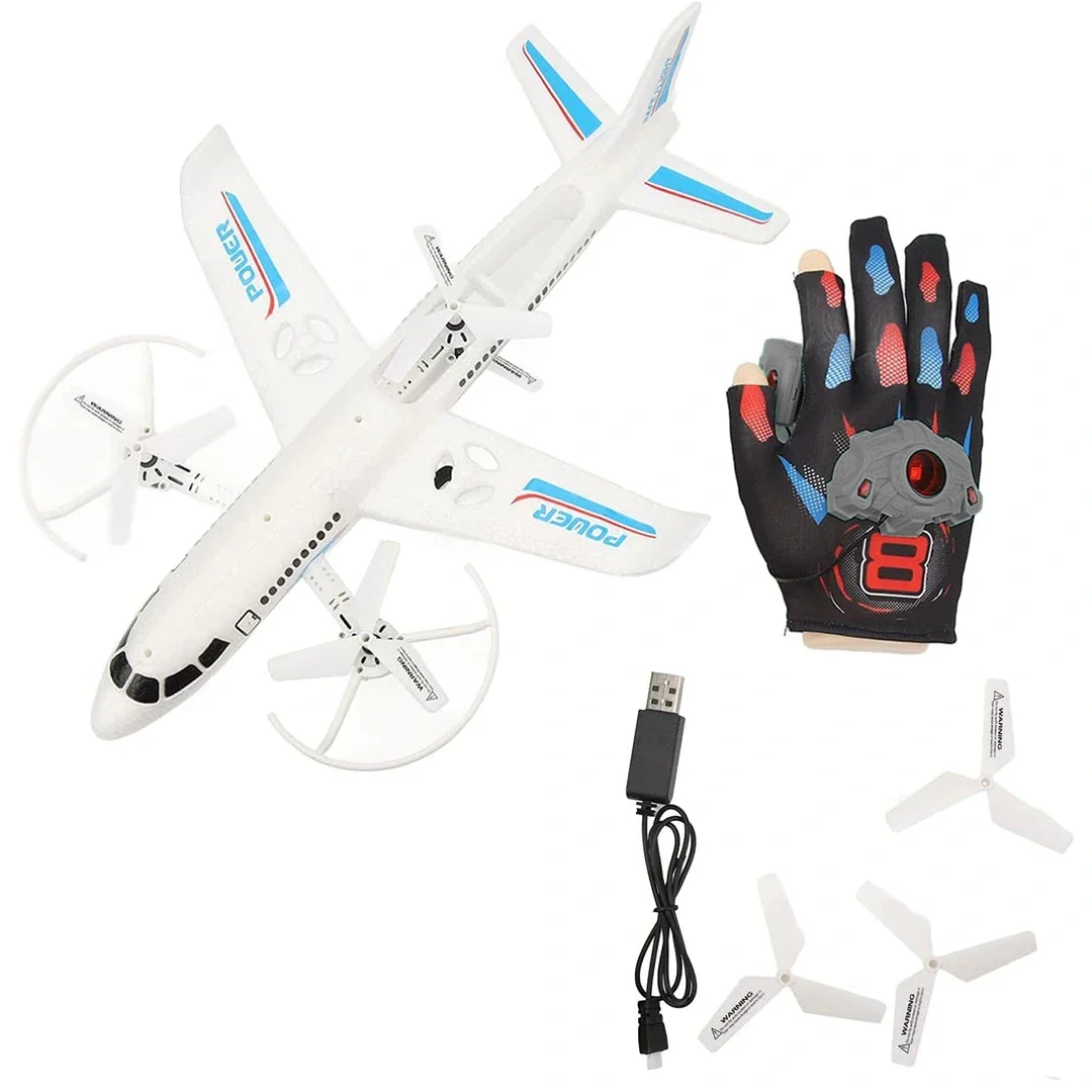 2.4GHz Kinetic Sensing Glove Control Flying Airplane - Image 15