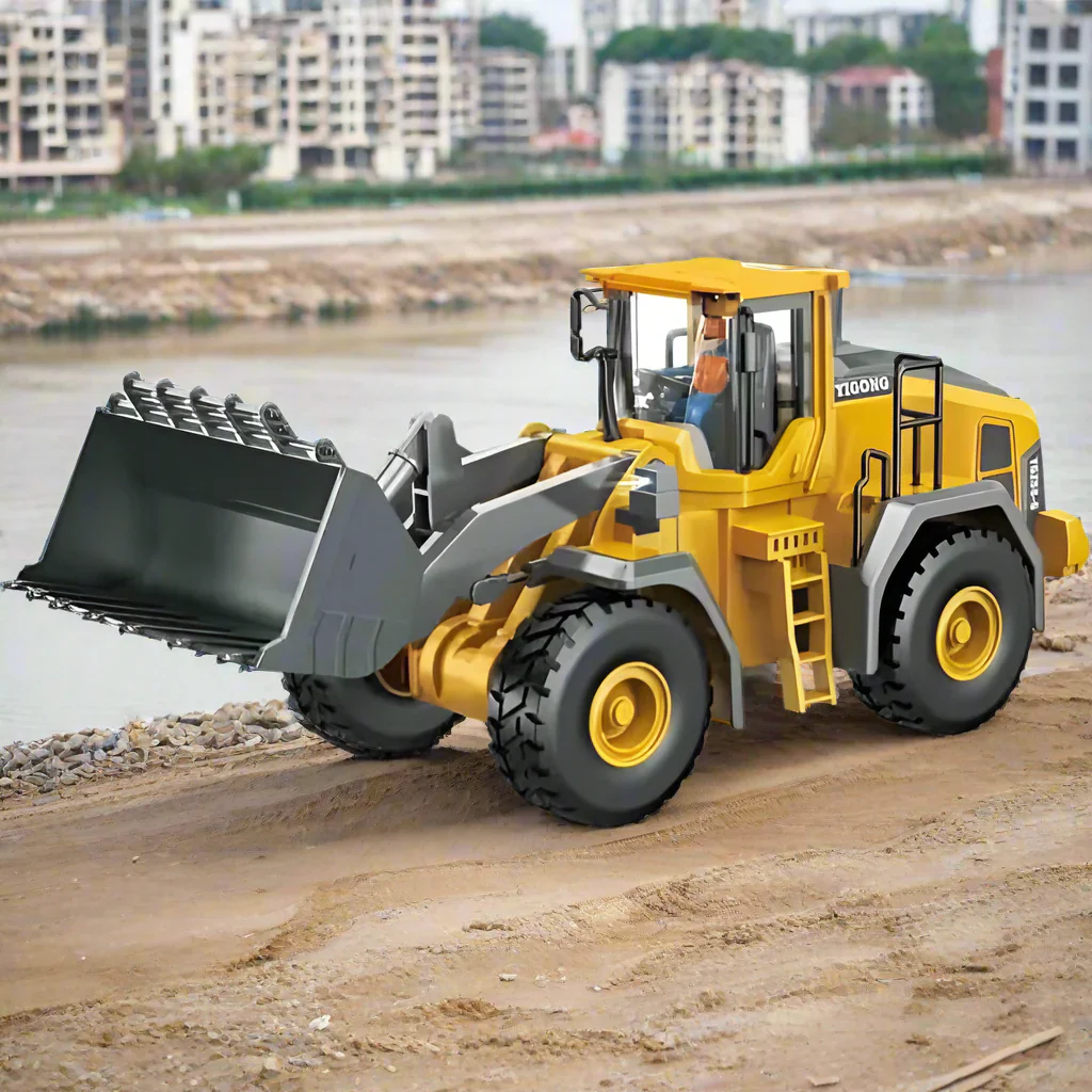 2.4GHz RC Diecast Bulldozer With Light & Sound - Image 3