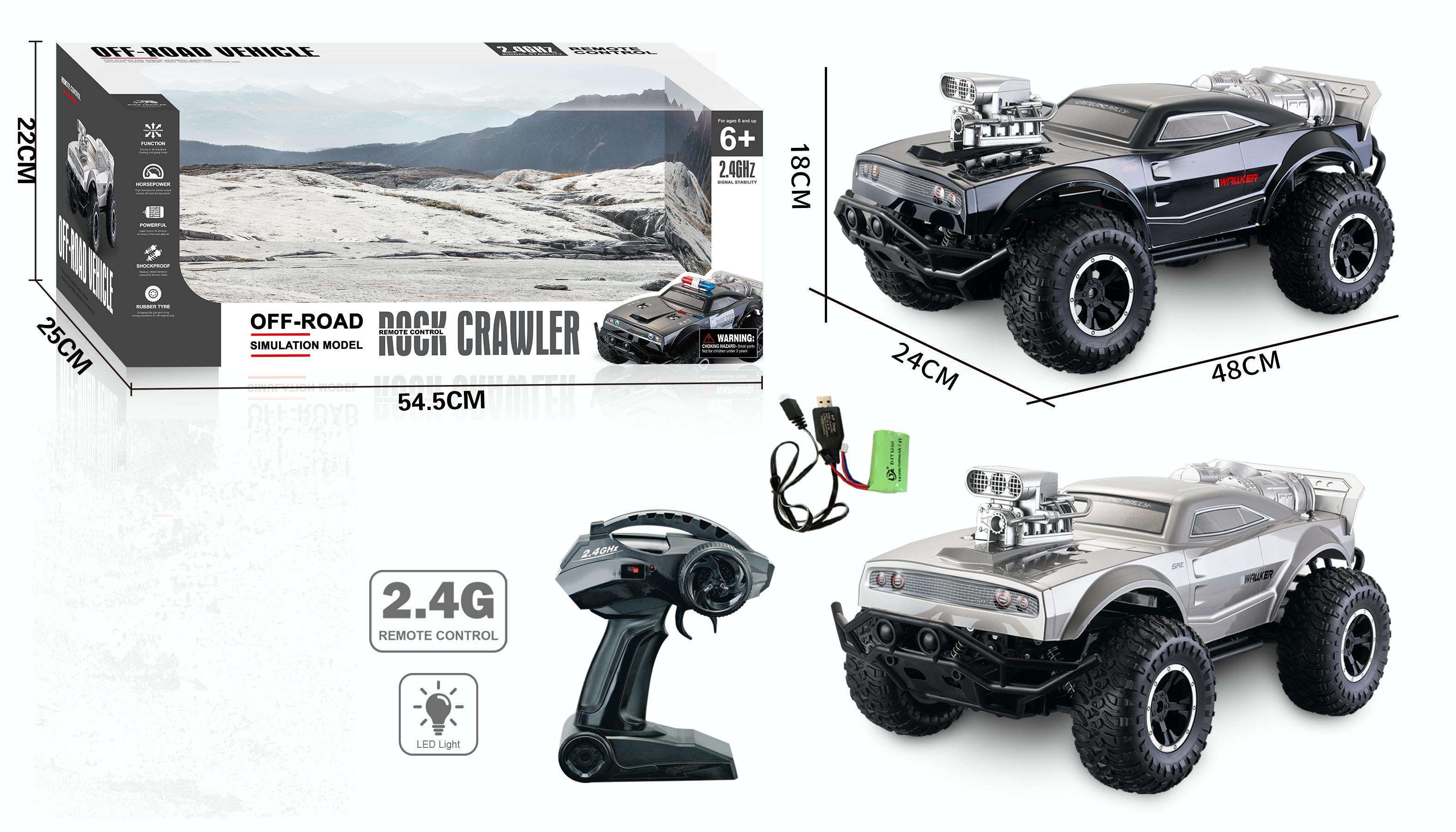2.4GHz RC Dodge Off-Road Rock Crawler Truck - Image 12