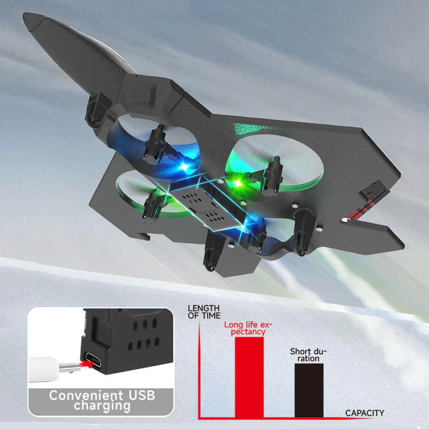 2.4GHz RC Six-Axis Gyroscope Flying Aircraft - Image 4