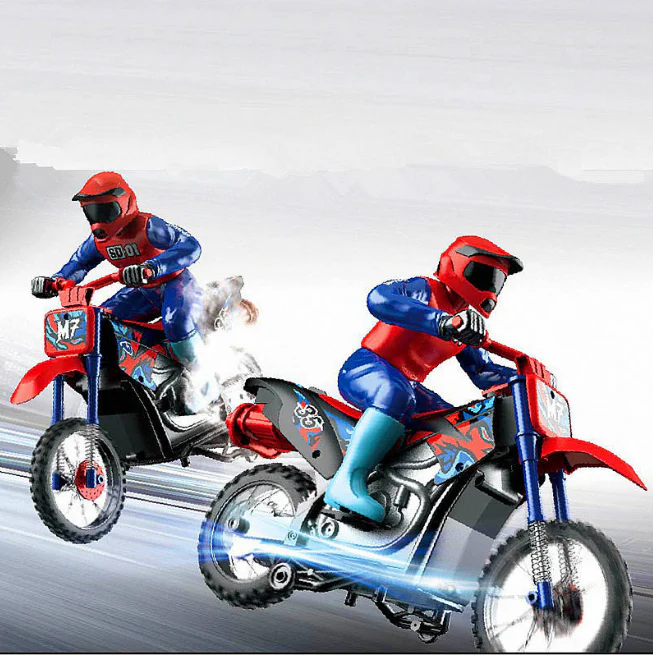 2.4GHz RC Stunt Spray Motorbike - Image 11
