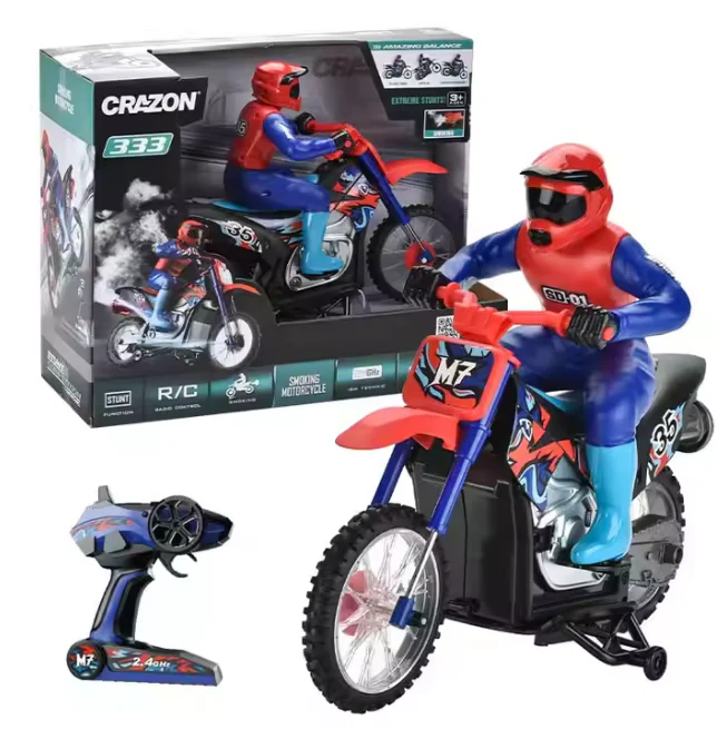 2.4GHz RC Stunt Spray Motorbike - Image 6