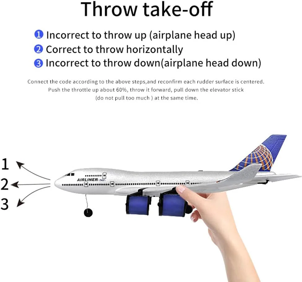 2.4GHz RC Thermocol A-747 Airplane Model - Image 7