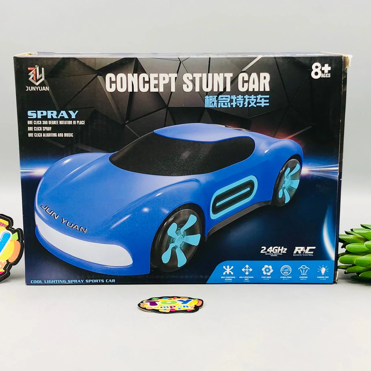 2.4GHz Watch & Remote Control Concept Spray Stunt Car - Image 11