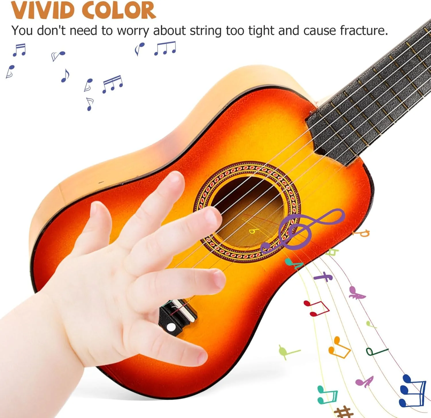 20* Inches Kids Manual String Guitar - Image 4