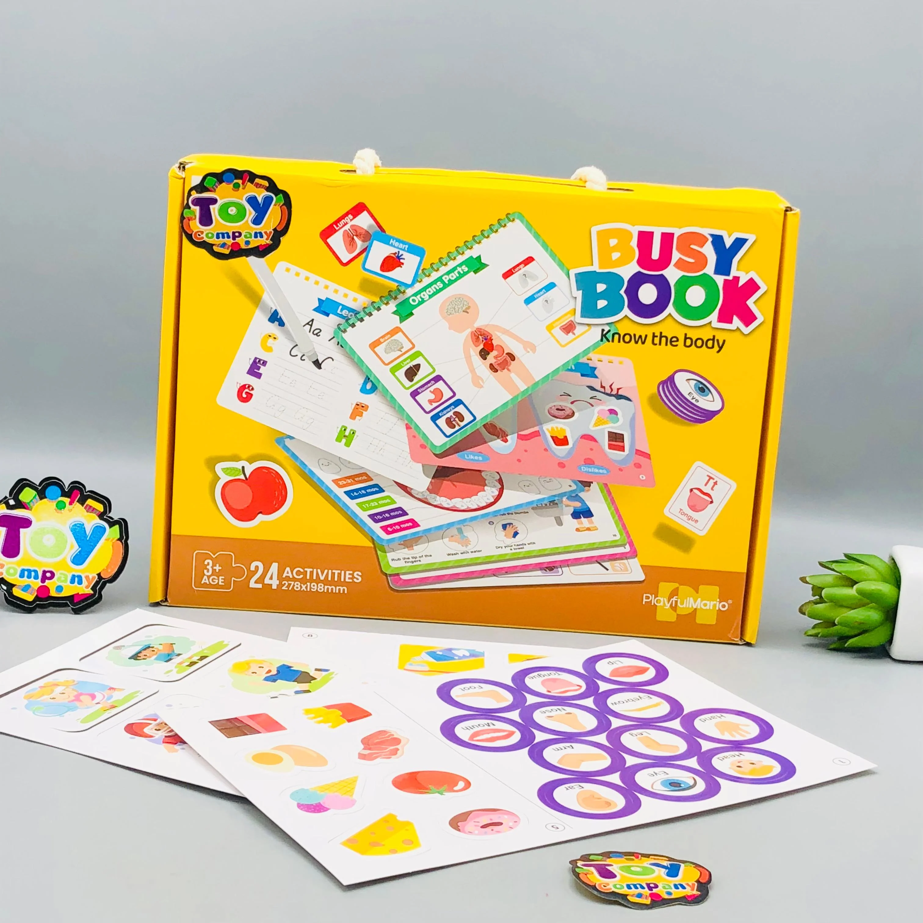 24 Activities Toddlers Organs Part Busy Book - Image 2
