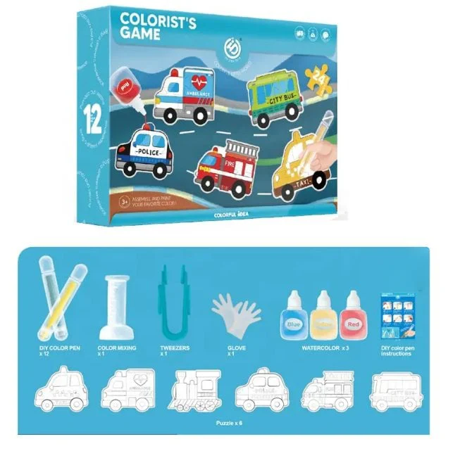 24Pcs DIY Jigsaw Assembly Colorist's Game - Image 5