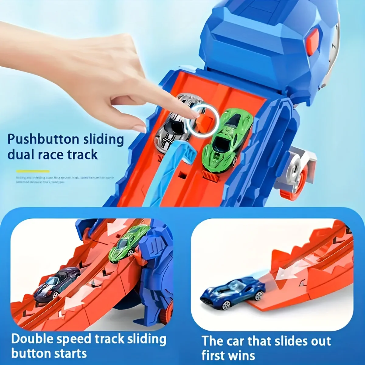 2in1 Foldable Dinosaur Truck - 2Pcs Cars - Image 2