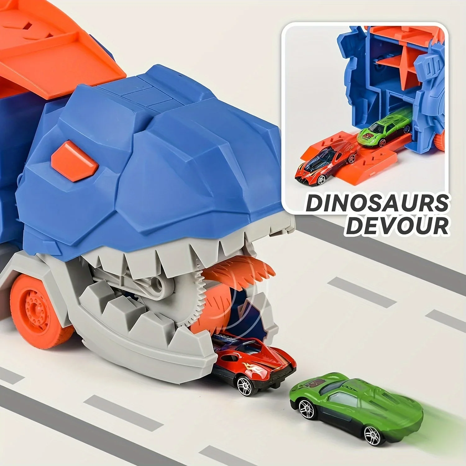 2in1 Foldable Dinosaur Truck - 2Pcs Cars - Image 3