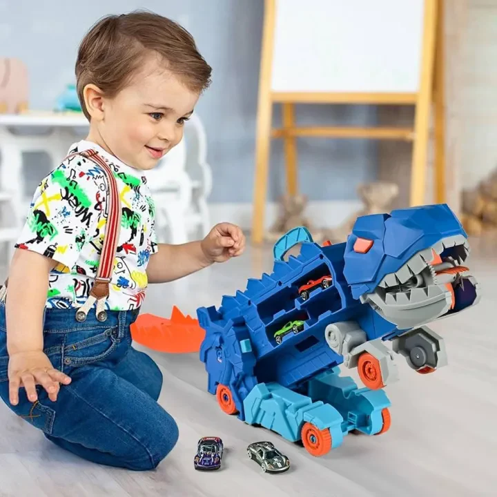 2in1 Foldable Dinosaur Truck - 2Pcs Cars - Image 6