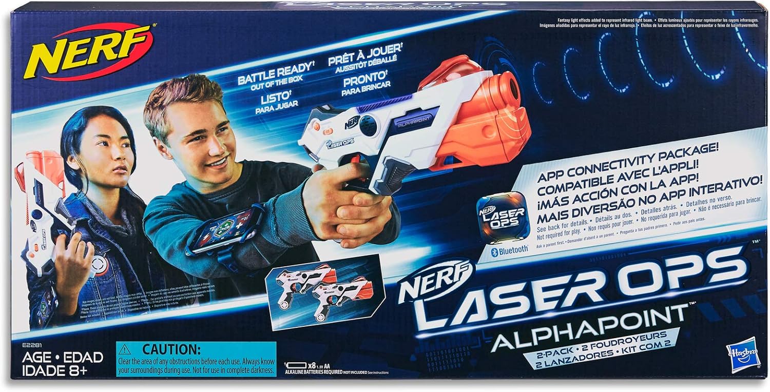 2in1 Hasbro Outdated Kids Nerf Laser OPS Pro Gun - Small - Image 9