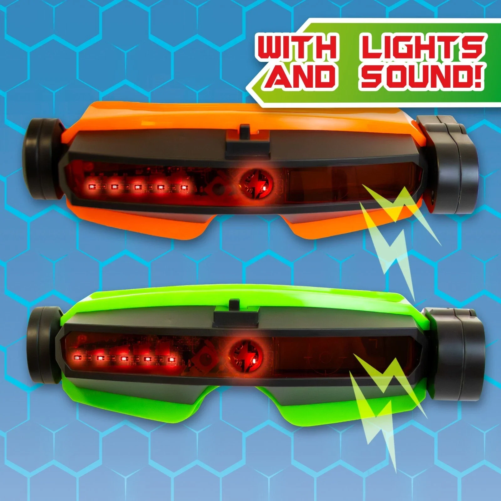 2Pcs Kids Pretend Play Laser Shoot Binocular Toy - Image 4