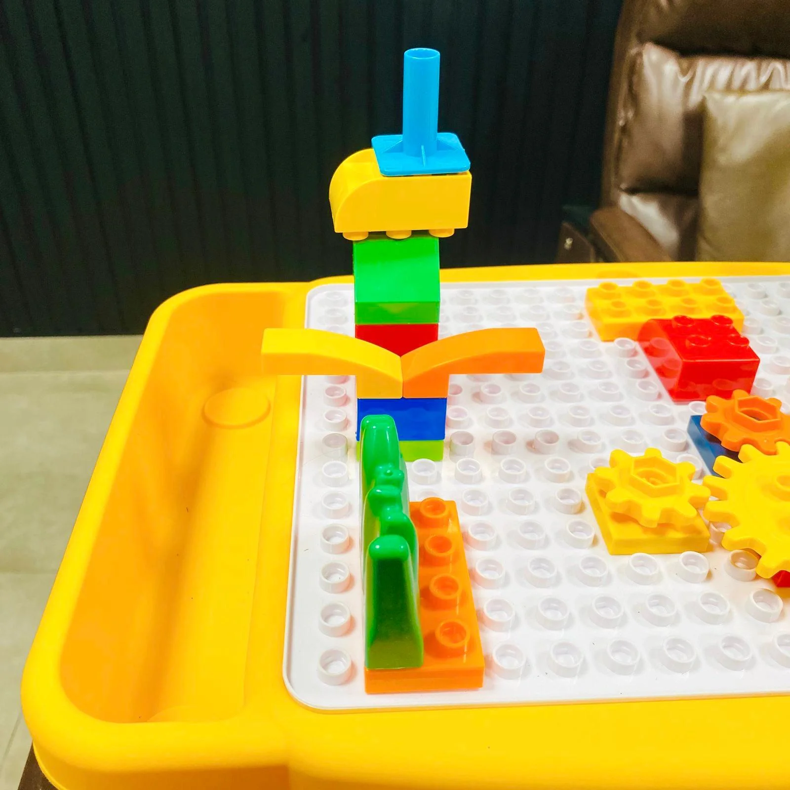 30Pcs DIY Multi-functional Building Blocks Table With Stool - Image 6