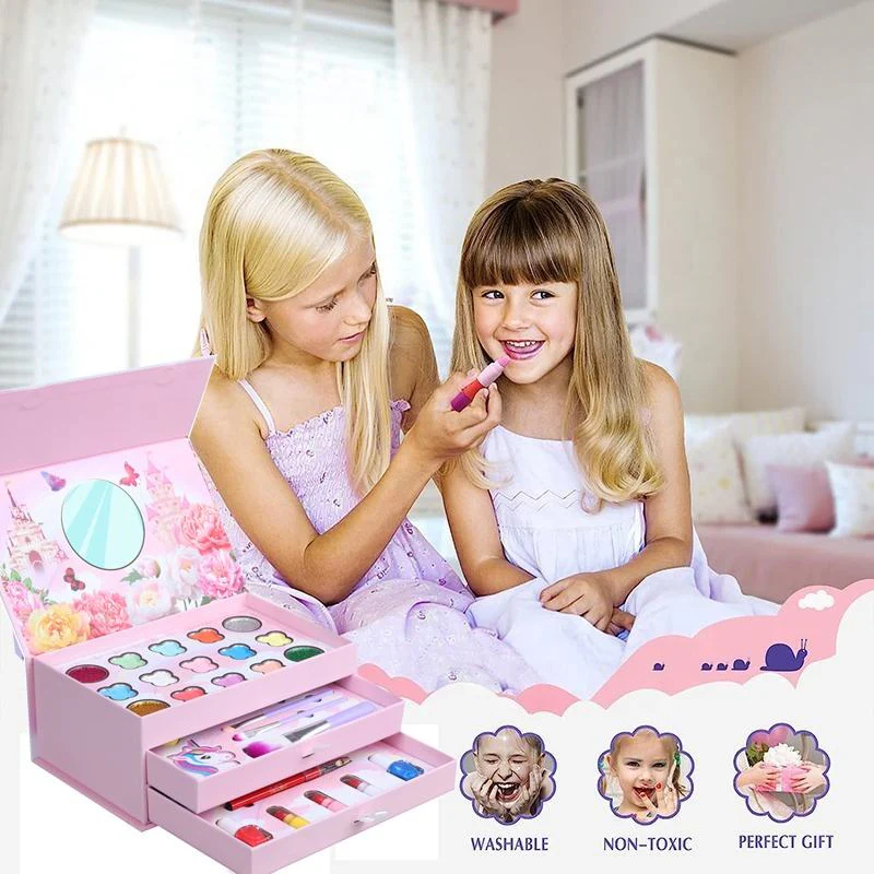 31Pcs Realistic Castle Unicorn Makeup Briefcase - Image 2