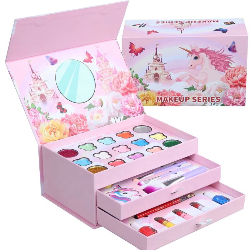 31Pcs Realistic Castle Unicorn Makeup Briefcase - Image 4