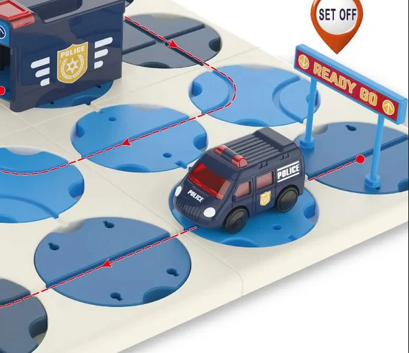34Pcs DIY Maze Track Police Series - Image 3