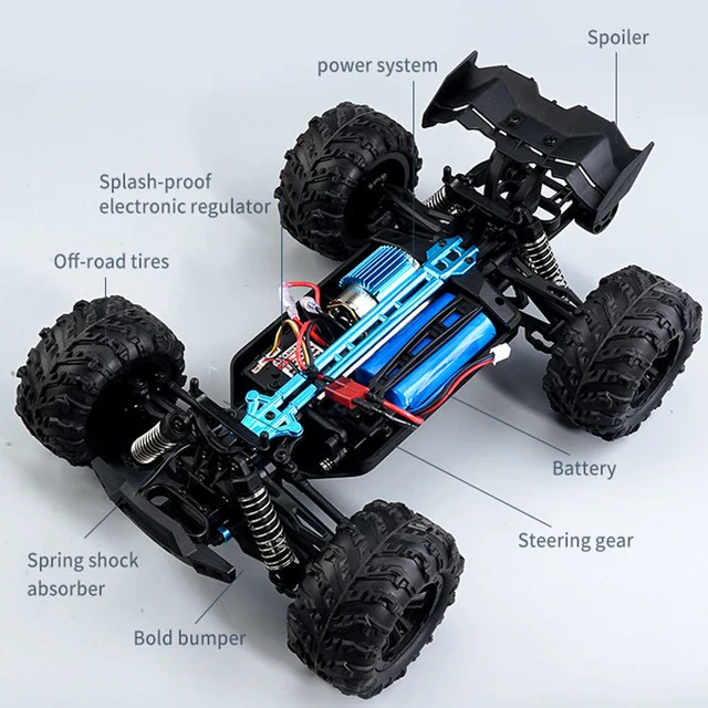 38Km/h RC 1:16 Conquer 4x4 Off-Road Truck - Image 4