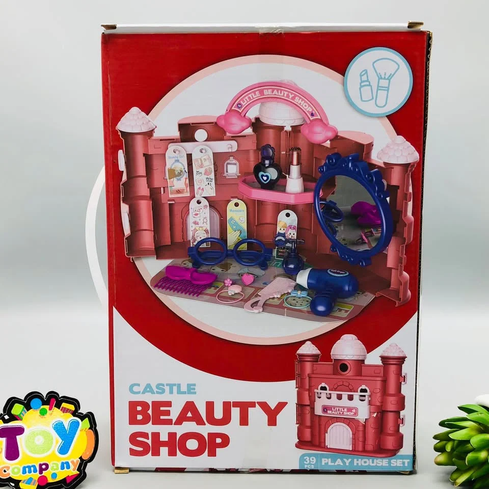 39Pcs Castle Beauty Shop Pretend Play House Set - Image 16
