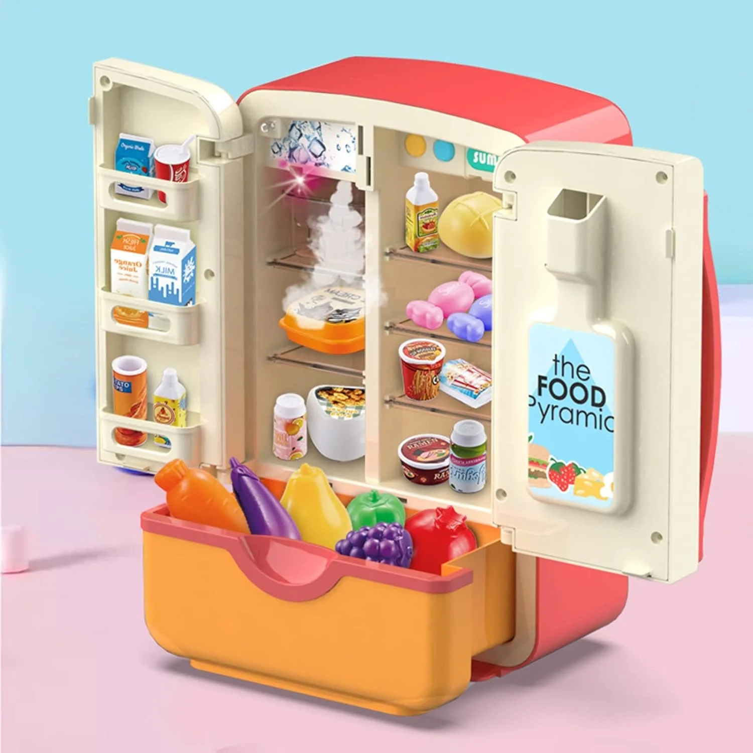 39Pcs Multi-functional Pretend Fridge With Spray - Image 4