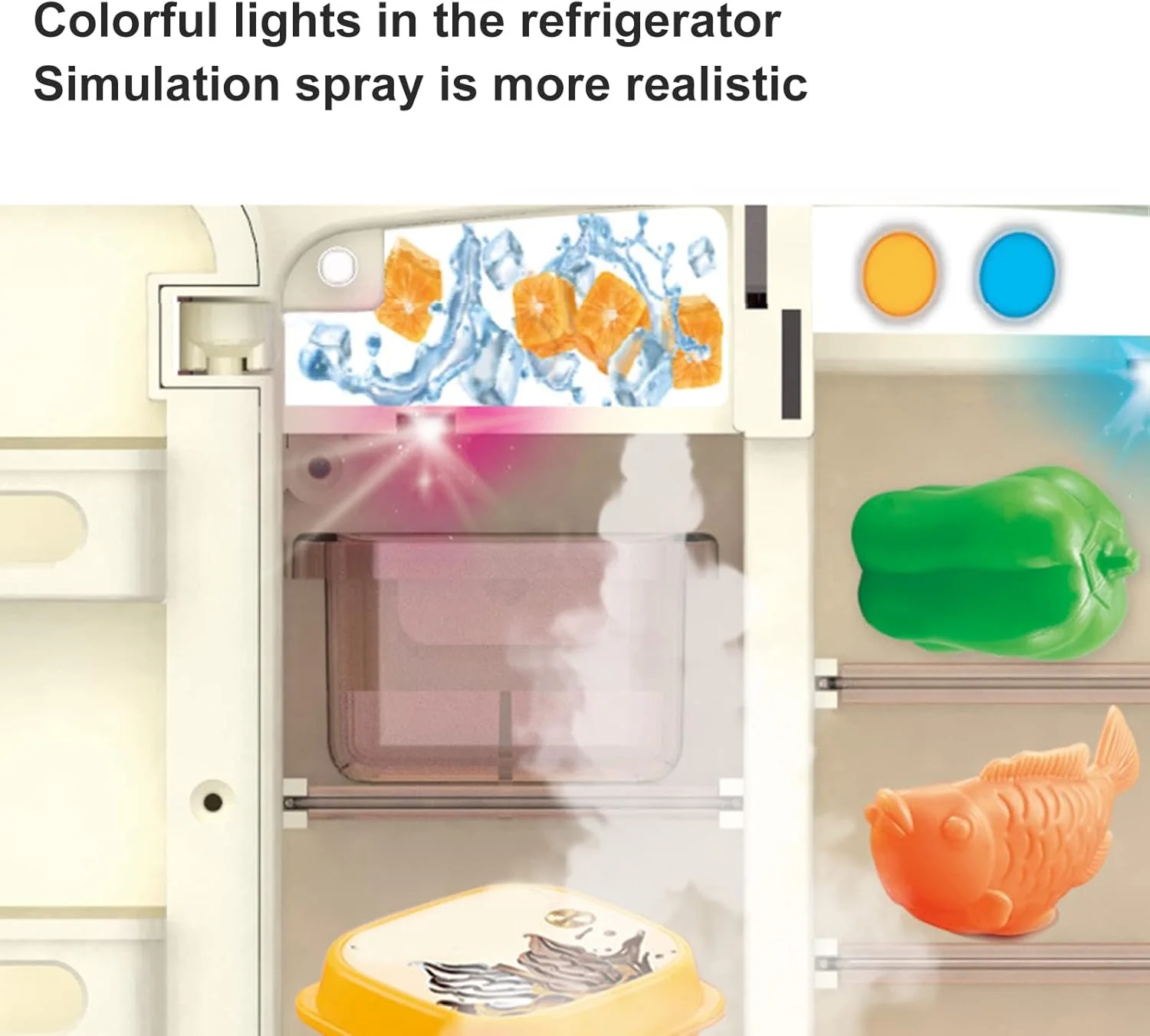39Pcs Multi-functional Pretend Fridge With Spray - Image 5