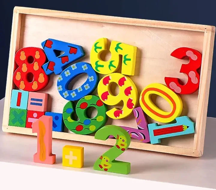 3D Wooden Multi-color Number Learning Board - Image 4