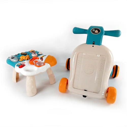 3in1 Baby Musical Walker & Activity Table - Blue - Image 12