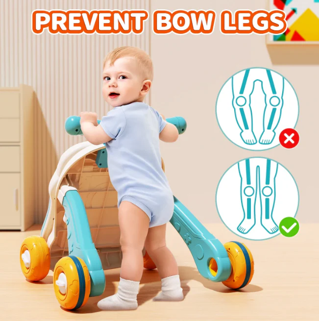 3in1 Baby Musical Walker & Activity Table - Blue - Image 4