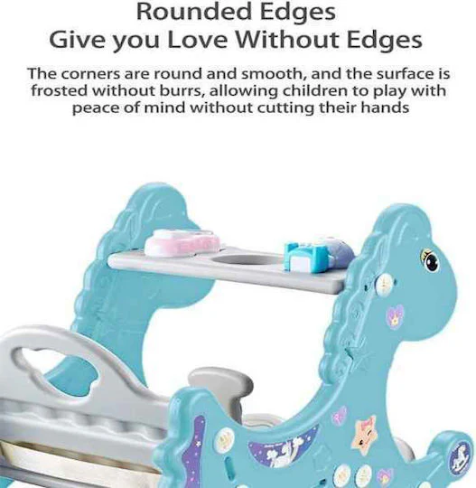 3in1 Multi-functional Baby Rocking Horse Chair - Green - Image 3