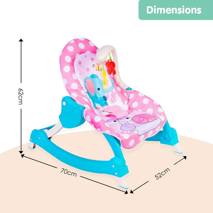 3in1 Musical Baby Rocking Chair - Without Box - Image 8