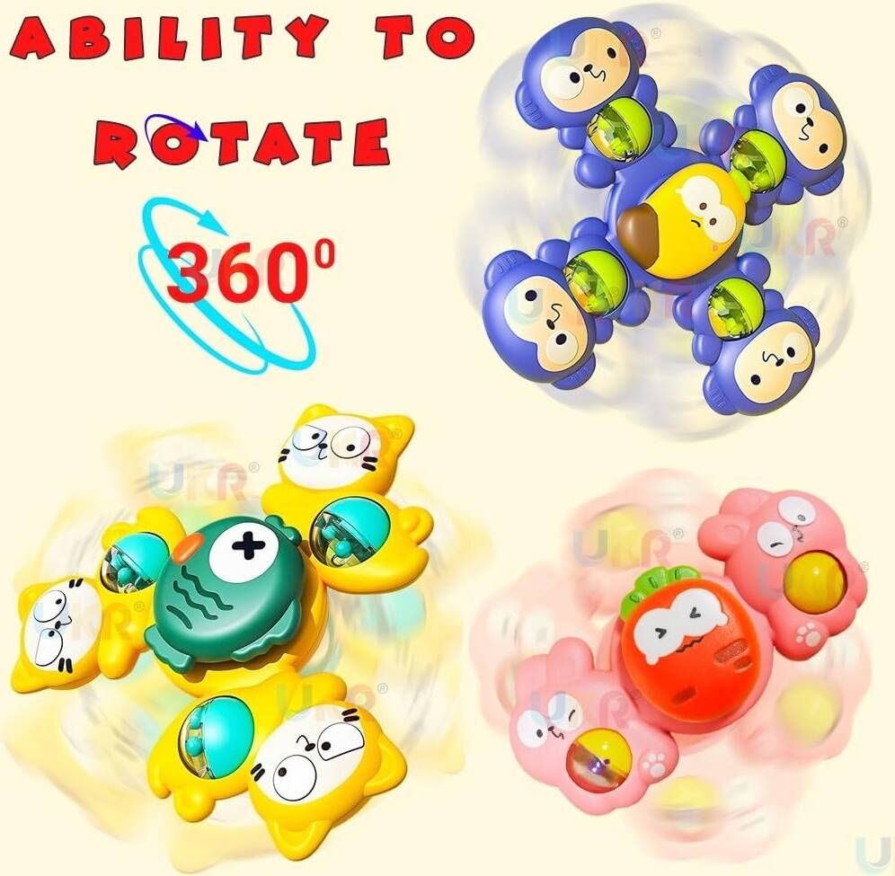3Pcs Animal Shape Baby Spinning Rattles - Image 10