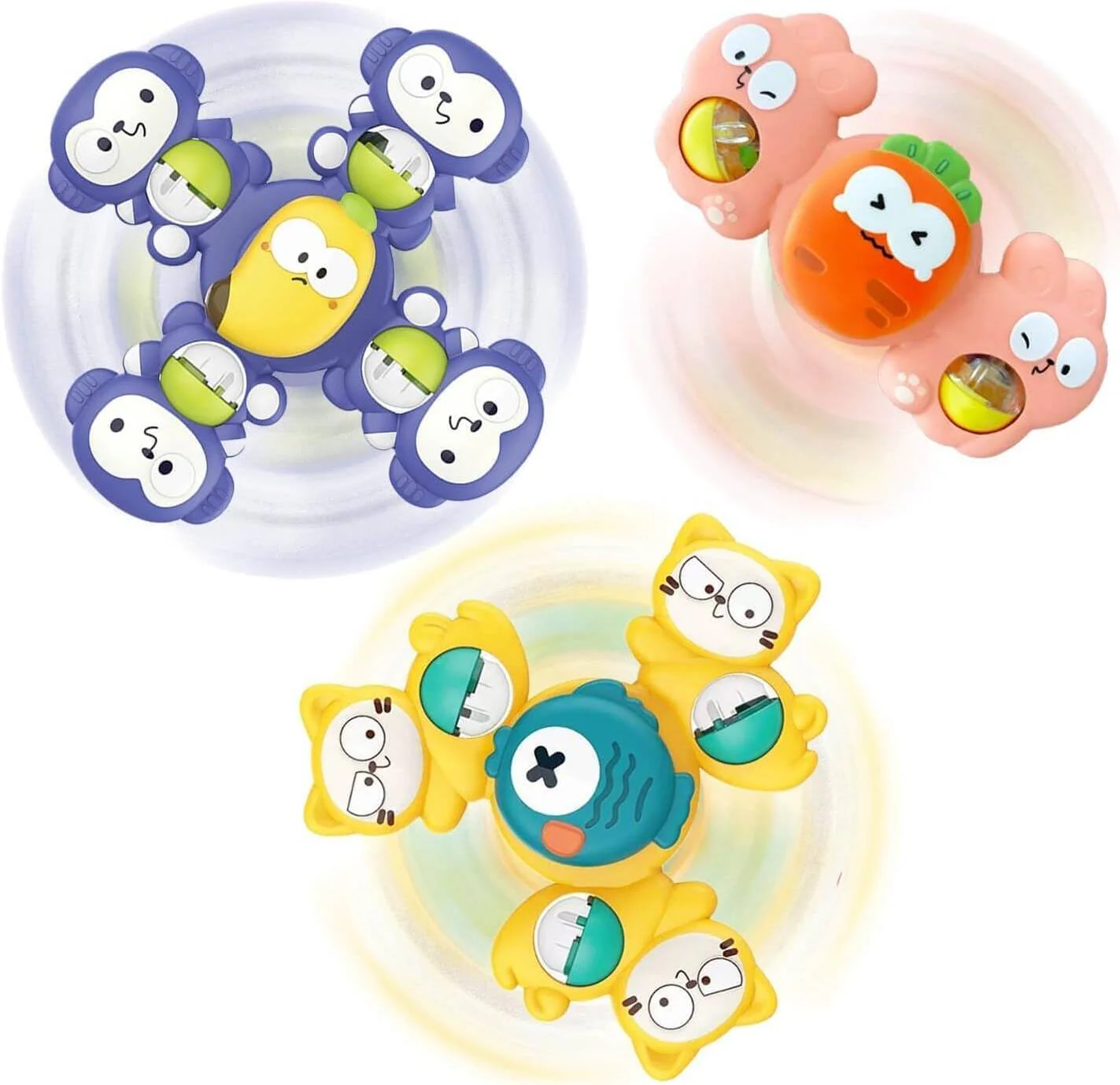 3Pcs Animal Shape Baby Spinning Rattles - Image 17