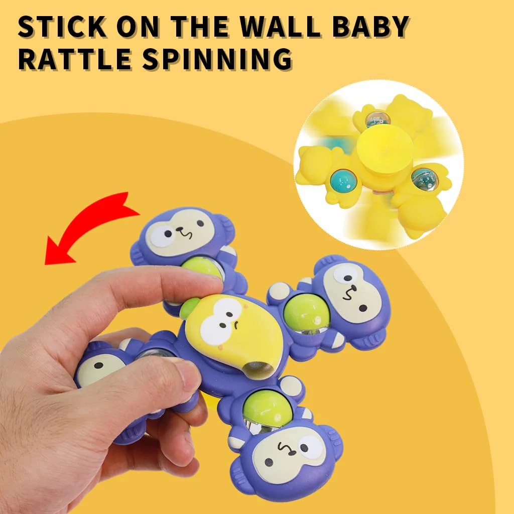3Pcs Animal Shape Baby Spinning Rattles - Image 3