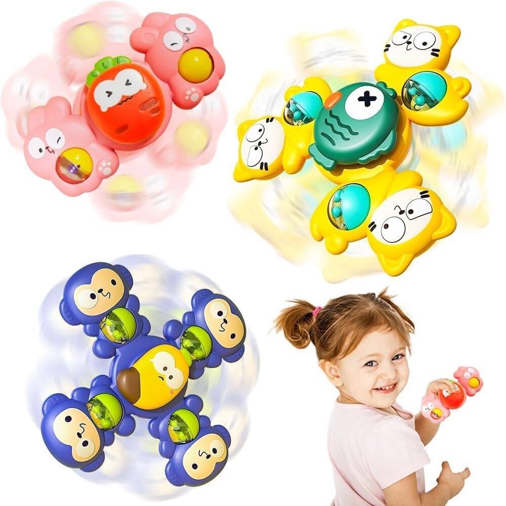 3Pcs Animal Shape Baby Spinning Rattles - Image 5