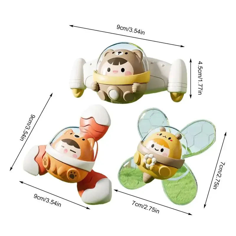 3Pcs Space Themed Baby Spinning Rattles - Image 12