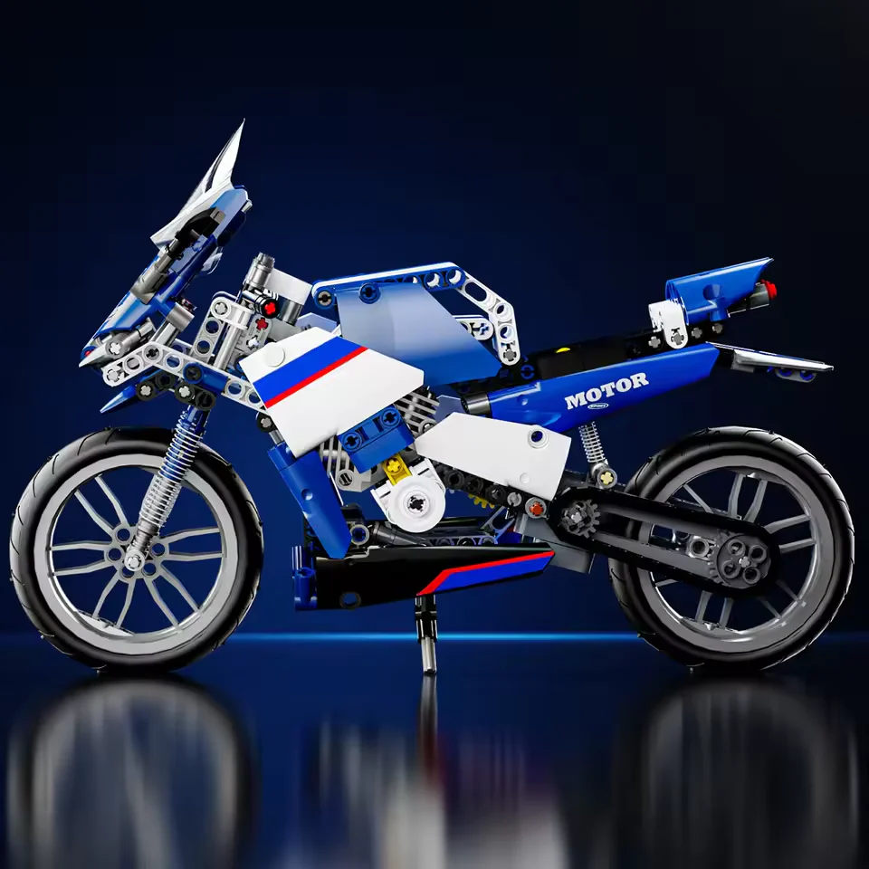 426Pcs DIY Racing Bike Lego Bricks Set - Image 4