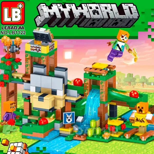 435Pcs DIY Minecraft Wolf Labyrinth Building Blocks - Image 4